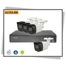HDCVI X-Security Full Hd 2 Mpx Videoovervågning Bullet Kamera Sæt 4